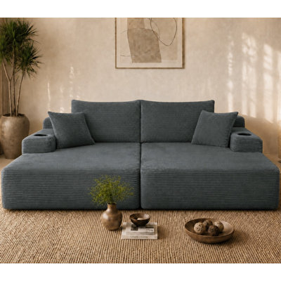 NEW1-69"Cloud Sectional Couch, L-Shape Chaise with R-Shape Chaise with Deep Seat and Comfortable 2 Seater Couch for Modern Living Room