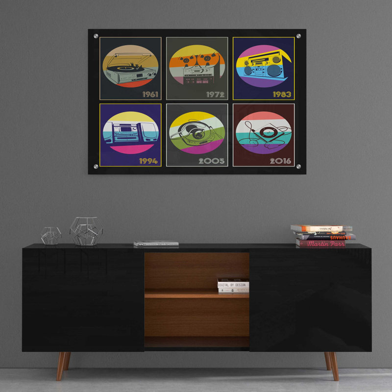 «My Jam», art mural en verre acrylique, H 24 po x l 36 po x P 0,2 po
