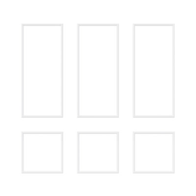 Wall Moulding Kit, Ready to Assemble Wainscoting Accent Panel ,Polystyrene Wainscoting Panels for Interior Wall Moulding Decor Accent Wall Molding
