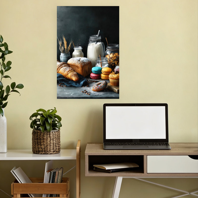 Art mural rustique contemporain contemporain, 18" H x 12" W