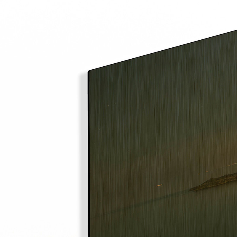 «Reflections» par Giuseppe Tour, art mural en métal doré, 48 po x 24 po, 48 po x 24 po