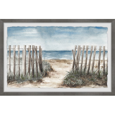 Clôture en bois - Peinture sur cadre