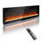 60" Electric Fireplace, Recessed And Wall-Mounted Fireplace