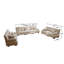 Canapé modulaire en chenille 3 pièces Light Coffee-1117917641