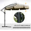 Parasol en porte-à-faux 104,25 po Fazil-892100538
