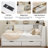 Wooden L-Shaped Daybed Corner Bed Under-Bed Drawers  With Storage Bookcase And Upholstered Headboard And USB Charging Ports For Limited Space-1445657299-1445657298