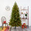 Sapin de Noël vert plume artificielle avec lumières-943077521