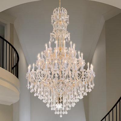 Light Crysrtal Dimmable Tiered Chandelier