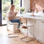 Tabouret de bar et de comptoir rembourré avec dossier en rotin Marlow-882574117-881468636-882574119