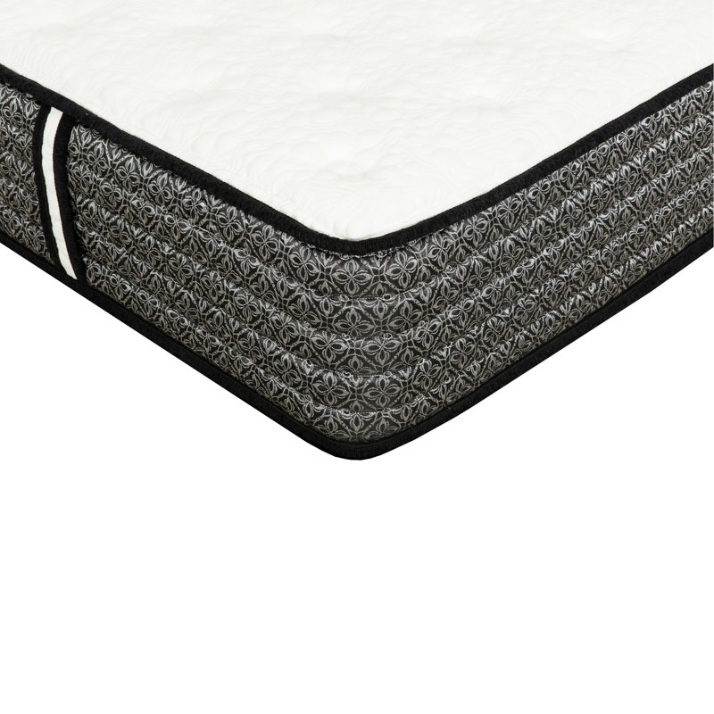 Premium 12 In. King Size Pocket Coil Hybrid Mattress, Plush Gel Memory Foam Mattress, White/Gray