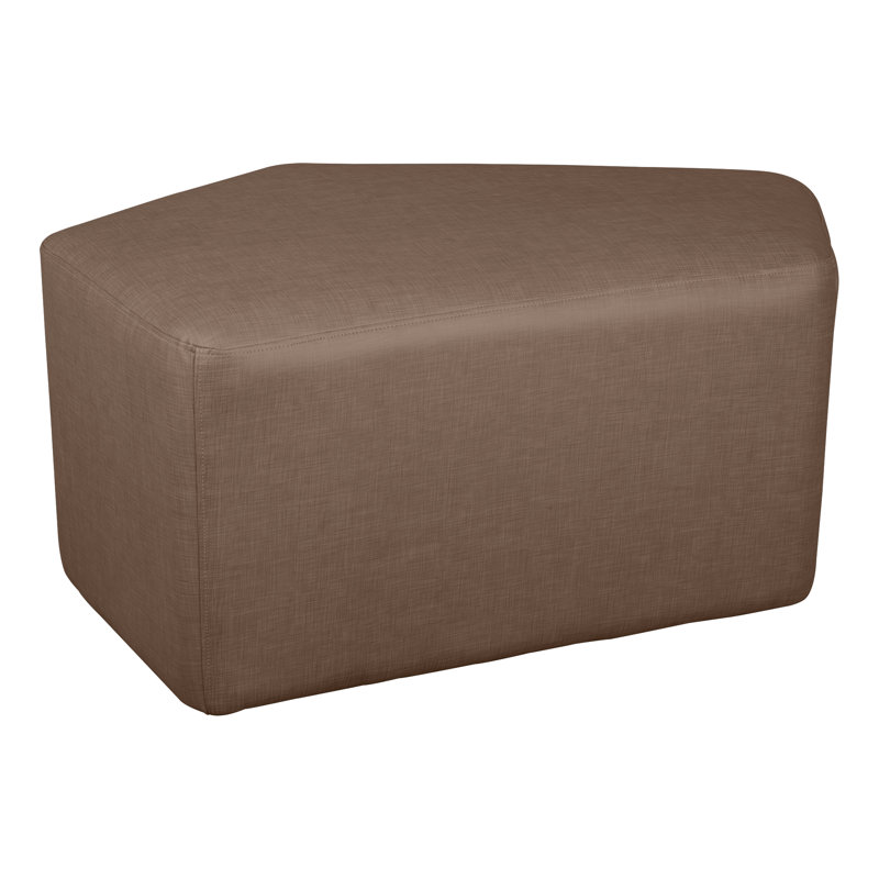 Tabouret Communedi Structuré de Learniture, H 20 po x l 39 po x P 28 po, Oui, Brun hachuré