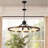 Industrial Chandelier 32" Rustic