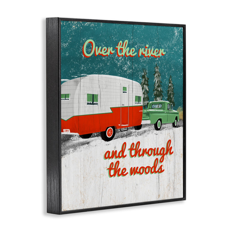Rustic Christmas Road Trip, estampe numérique, conception de Jilly Jack Designs, H 14 po x l 11 po