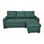 Canapé-lit modulaire convertible en forme de L, mobilier d'appartement élégant, canapé-lit escamotable pour petits espaces et salons, vert bleuâtre-1941141599