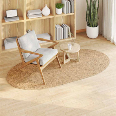 Oval Machine Braided Area Rug