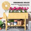 Wood Elevated Planter-418673951