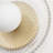 Half Moon Disc Clear Ribbed Glass Shaded Led Integrated Brass Wall Sconce-1887263145