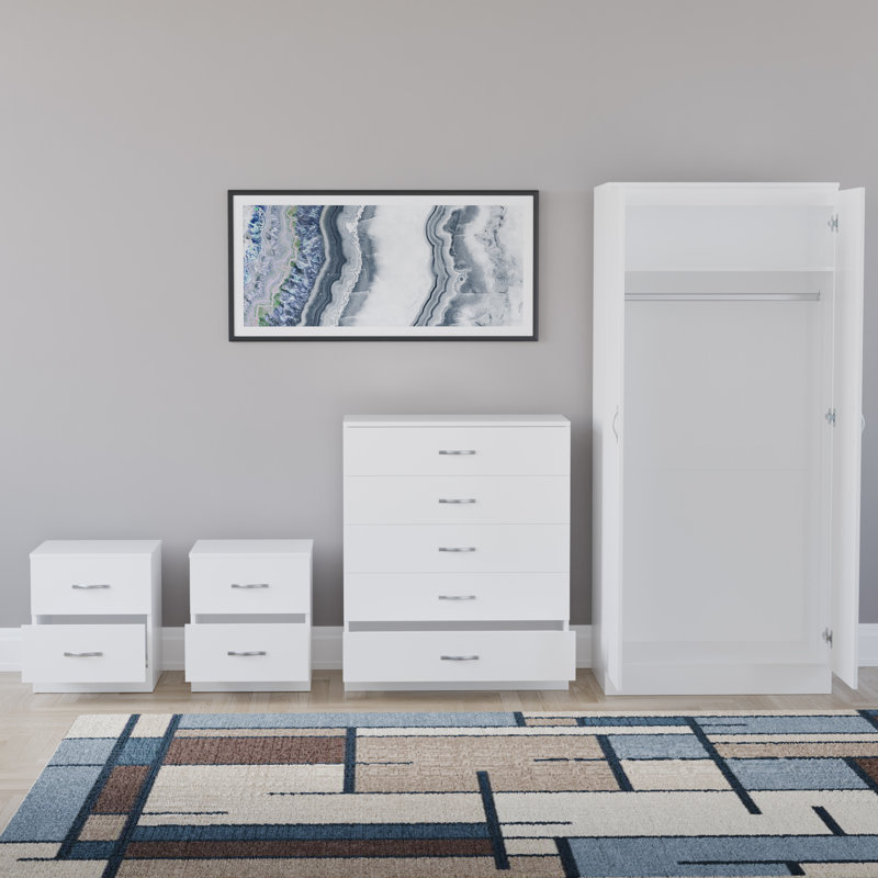 Maybery Piece Bedroom Set, White