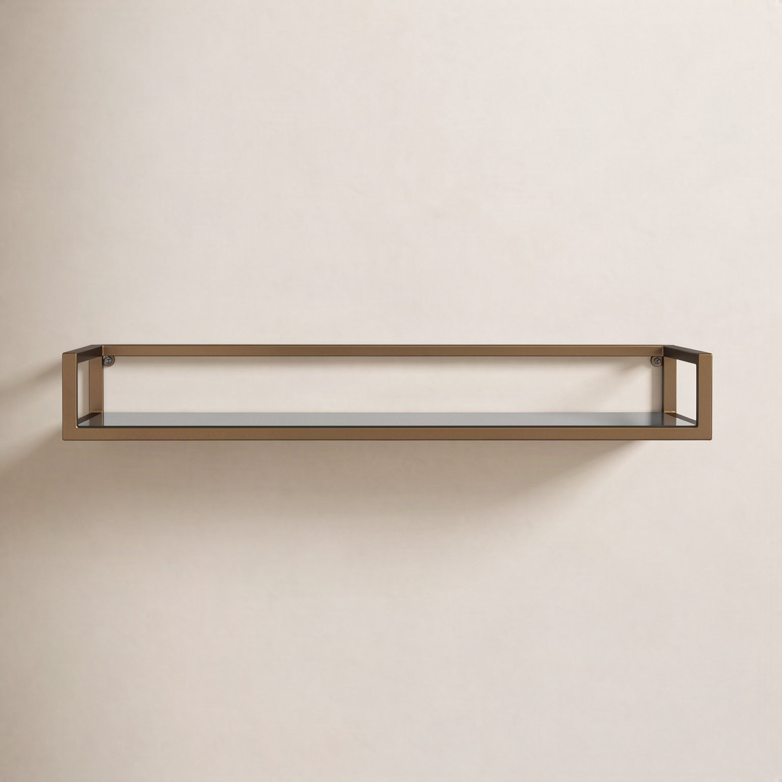 Chainbridge 24" Accent Shelf, Gold/Black