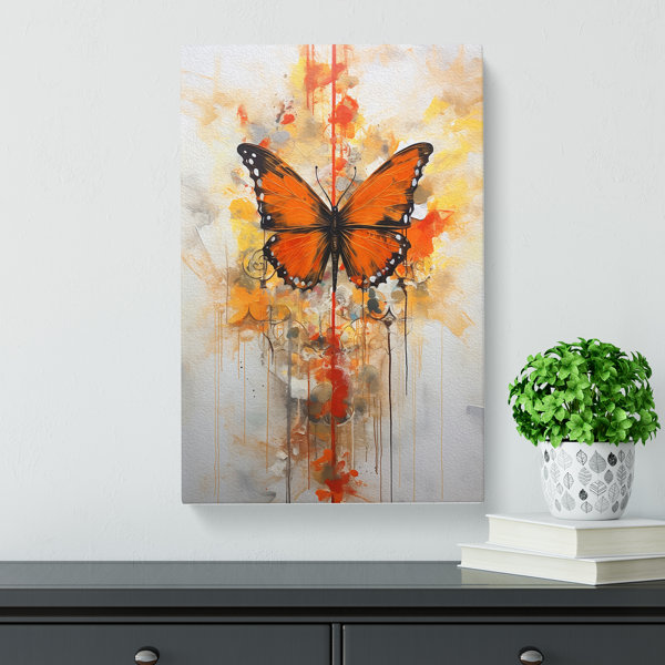 Brambly Cottage Butterfly Gestural - No Frame Art Prints | Wayfair.co.uk