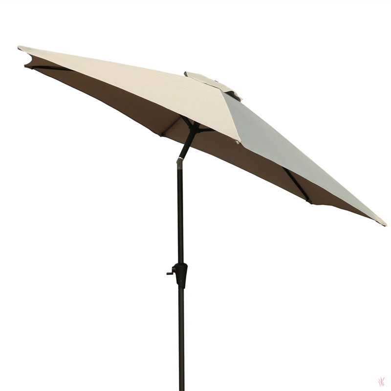 Parasol 9 'avec sac de transport, Gris