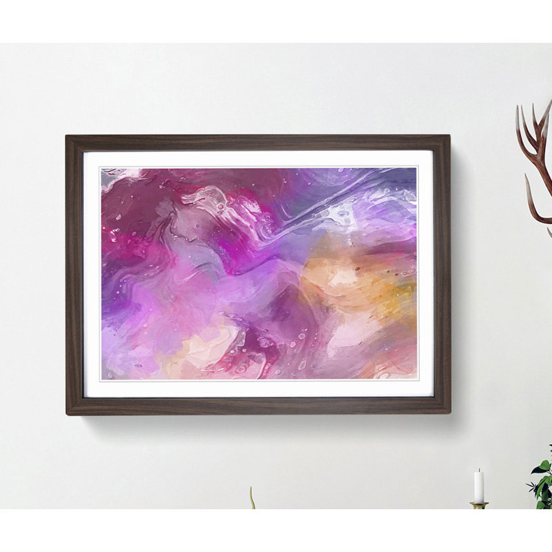 I Want What I Want in Abstract - Framed Print, Walnut, 40cm H x 60cm W x 2cm D