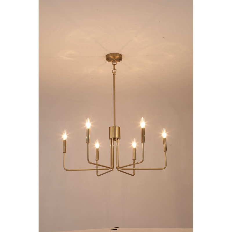 Darly 1 - lustre classique bougie dorée