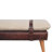 Solid Wood Bench with Nailhead Trim-796138020