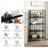 Meeyah 30'' W Steel Shelving Unit with Wheels