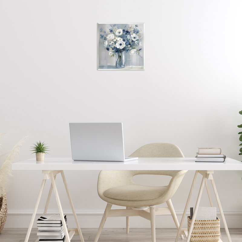 Plaque murale Peaceful Blues Bouquet, design by Creative Studio