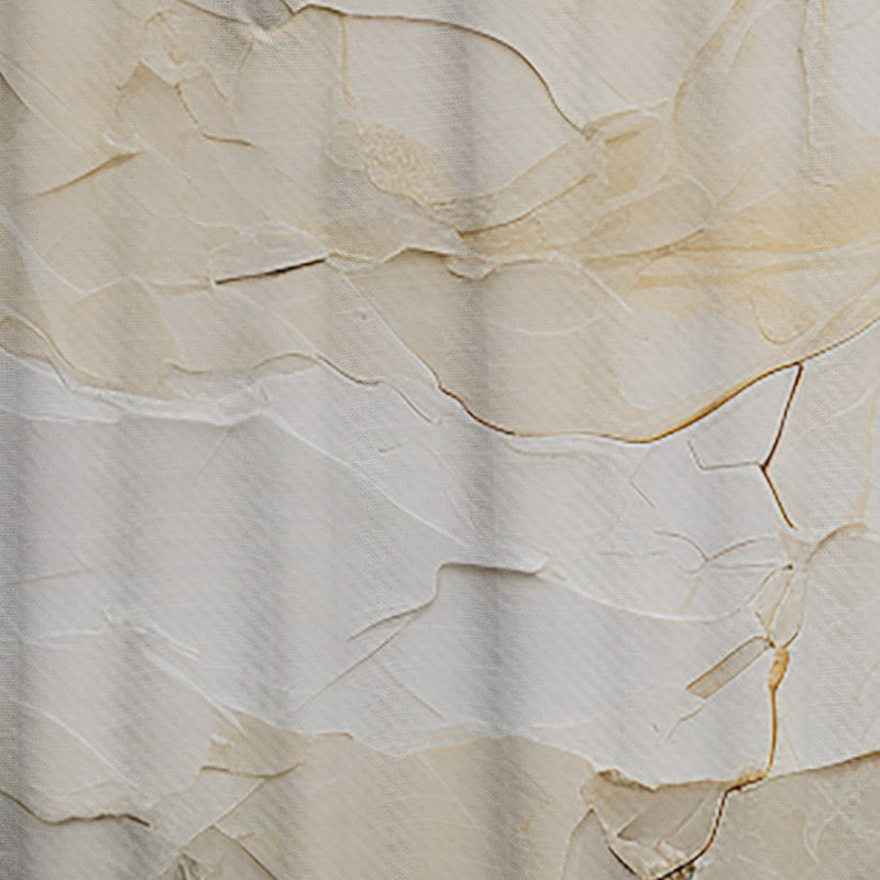 Beige And Gold Glacier Stone Simplicity II - Shapes Room Darkening Abstract Curtain - 1 Panel, 52" W x 84" L