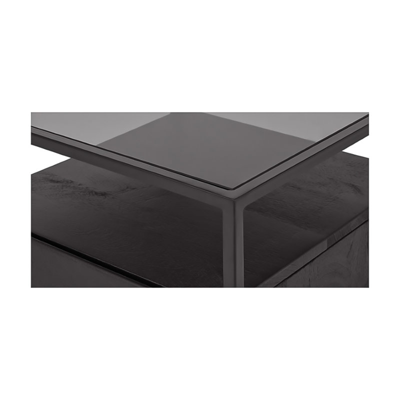 Verbier Bedside Table - Black