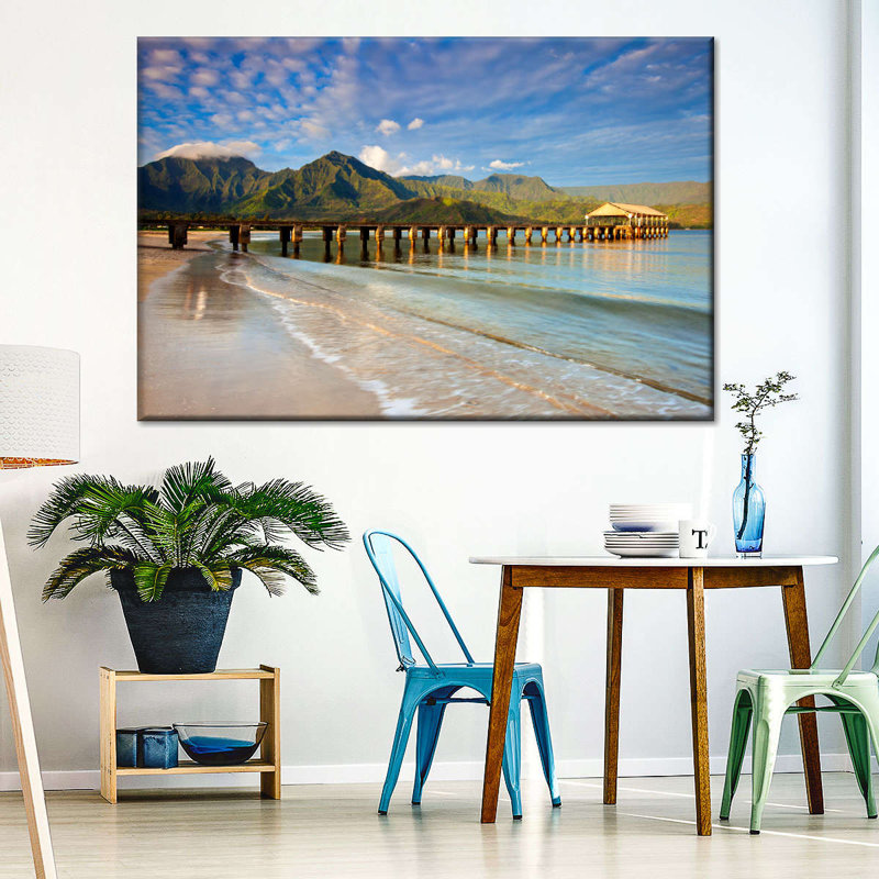 " Hanalei Bay Dock ", 16" H x 24" W x 1.25" D