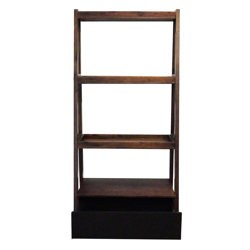 Tablette de 32 po x 17 po x 68 po, design moderne pour espaces organisés, bois massif et design fonctionnel, + placage