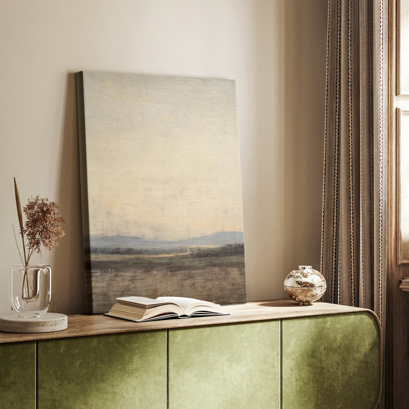 Paysage rétro XX - galerie Cavas enveloppé, H 18 po x l 12 po