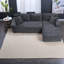 Canapé modulaire en L en velours côtelé Compression Comfort