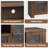 Farmhouse TV Stand for 55/65 Inch TV, Wood Entertainment Center with Acrylic Door Storage Cabinet, Adjustable Shelves, Sturdy TV Console Table for Living Room Bedroom-330634884