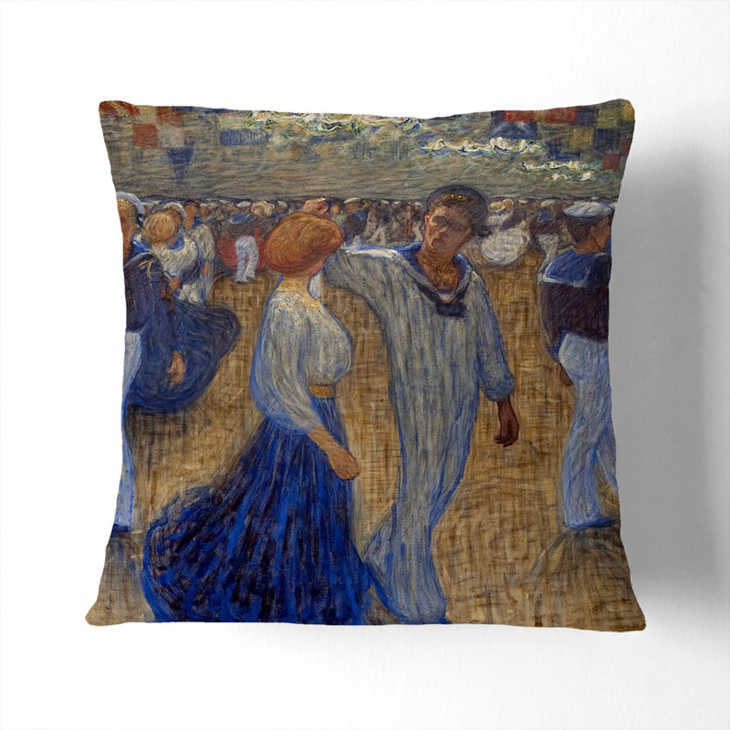 Sailors Ball Scatter Cushion, 40cm H x 40cm W x 15cm D, White
