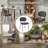 Modern Upholstered Dining Chair with Curved Back & Metal Legs (Set of 2)-119789741-119789742