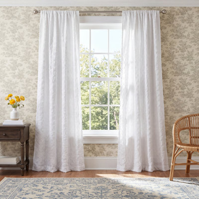 Peri Home Diamond Semi-Sheer Curtain Pair