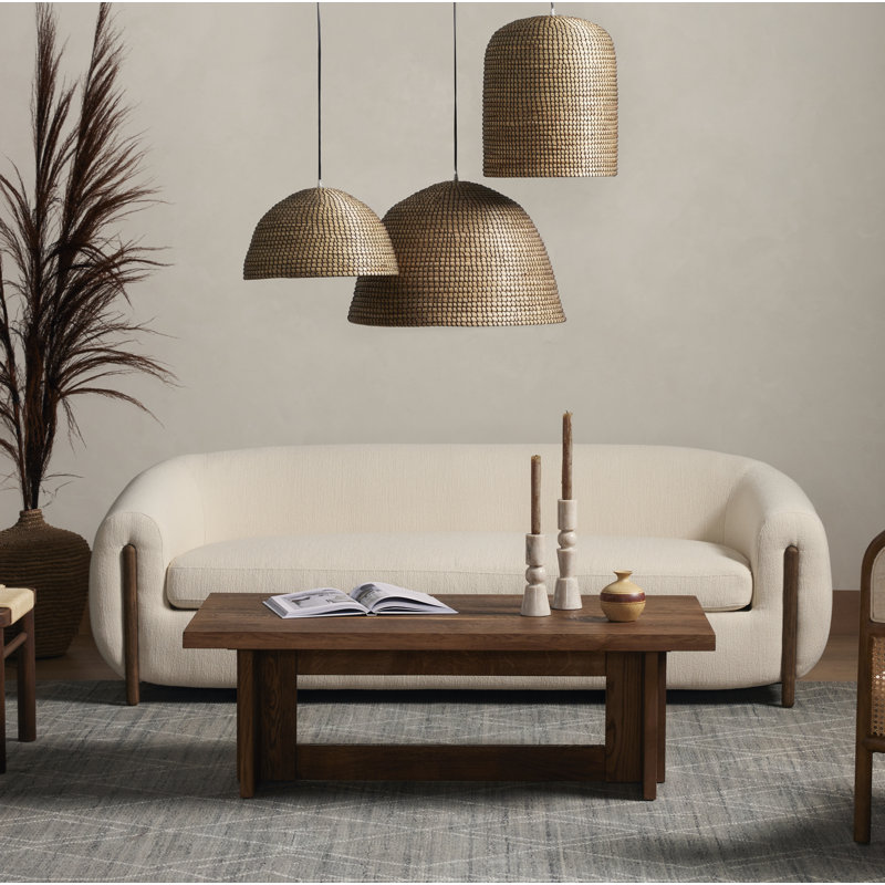 Lyla 86.5'' Sofa, Kerbey Ivory Boucle