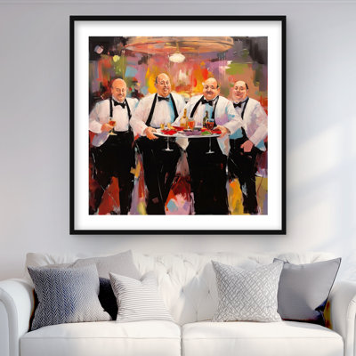 Proud Waiters - American Gastronomy Framed Matted Print