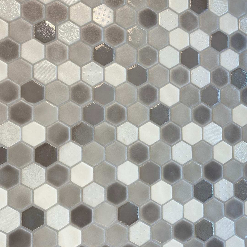 Eterna 15"X12" Glass Mosaic Wall and Floor Tile