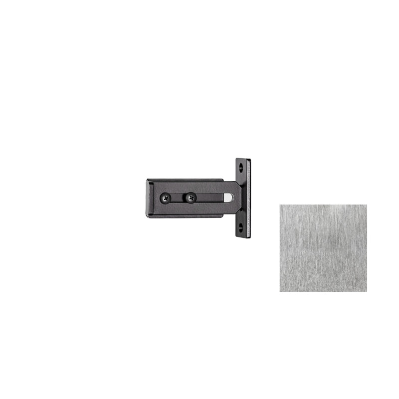 Serrure simple standard Privi-Loc, Nickel brossé