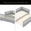Lit plateforme avec garde-corps, peut être converti en lit plateforme double-1881659641-1881659646