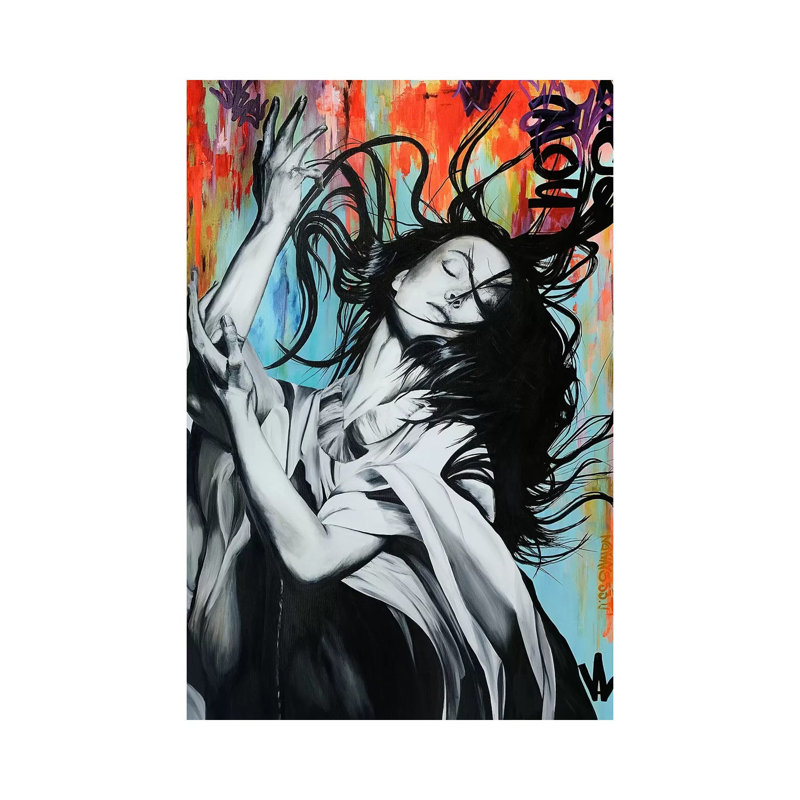 Sound Effect by Val Escoubet - Painting on Canvas, Wrapped Canvas, 66.04cm H x 45.72cm W x 3.81cm D