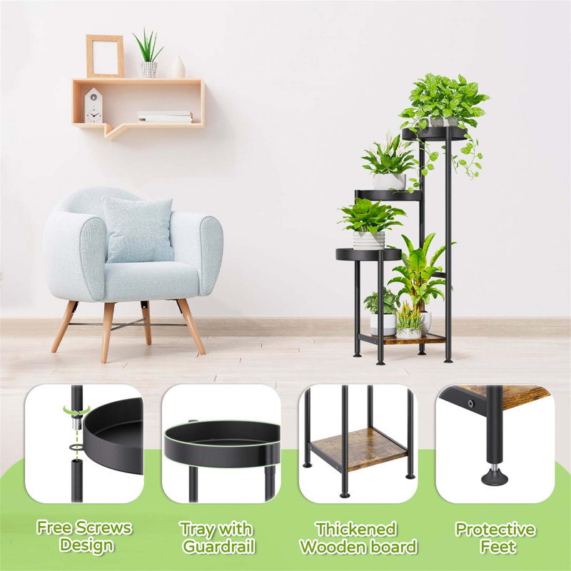 Iron Plant Stand 4 Tier