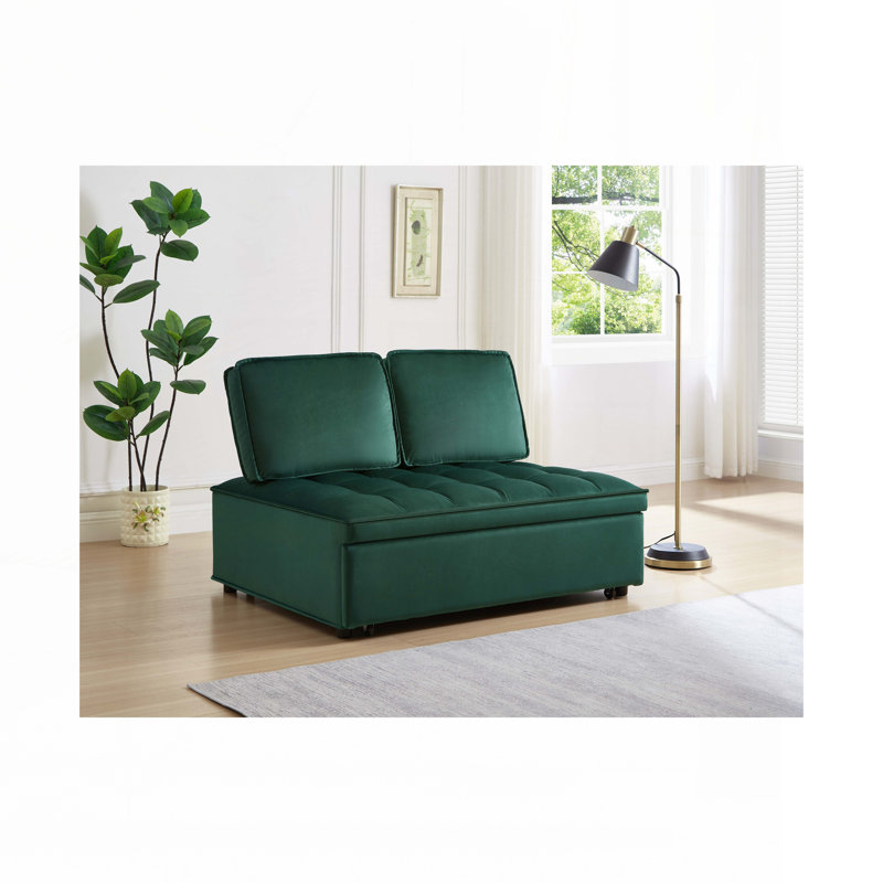 Canapé-lit sans accoudoirs, Vert