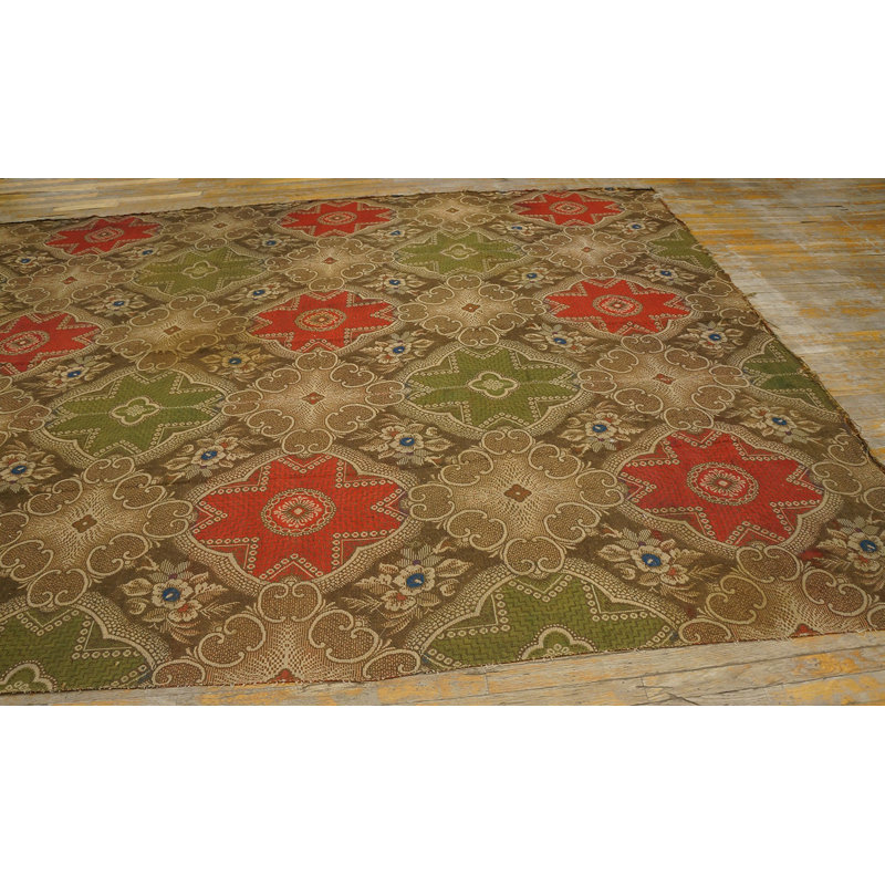 Tapis noué géométrique antique