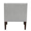 Fauteuil d'appoint contemporain gris pour espace de vie principal, tissu de revêtement à boutons, structure en contreplaqué, coussins de siège en mousse haute, coussin réversible, housse amovible, pieds en bois d'hévéa brun-1044383120